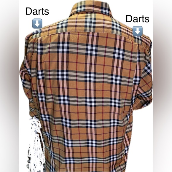 🔥NEW🔥BURBERRY NOVA CHECK L/S Luxury Cotton Button Down👔Oversized🇺🇸Med+/LG🔥 - Picture 5 of 16